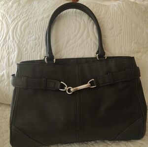 Coach Black Leather  Bag